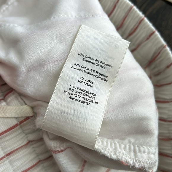 Aritzia Wilfred Free Striped Pull-on Shorts White XS - Picture 7 of 10